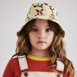 Bucket Hat in Alabaster Botanica by Misha & Puff