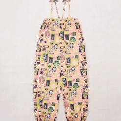 Bucket Overall in Flamingo Collection by Misha & Puff - Last Ones In Stock - 5-6 Years