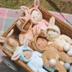 Bucky Bunny Dinky Dinkum Fluffle Family Doll in Latte by Olli Ella