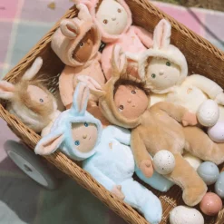 Bucky Bunny Dinky Dinkum Fluffle Family Doll in Latte by Olli Ella