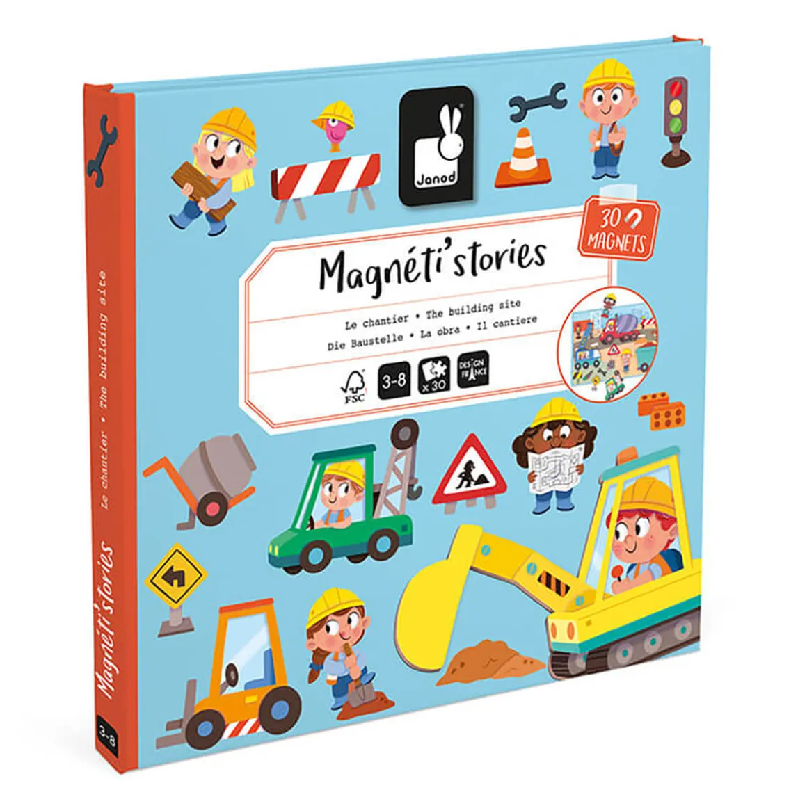 Building Site Magneti Stories by Janod
