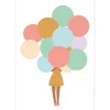 Bunch Of Balloons Greetings Card by Dicky Bird