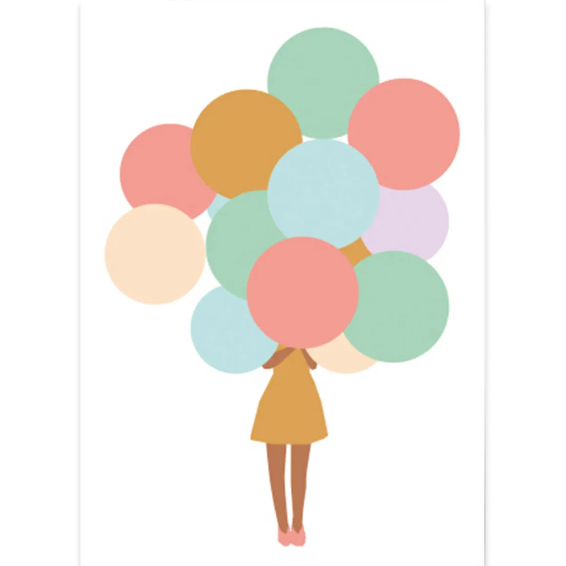 Bunch Of Balloons Greetings Card by Dicky Bird