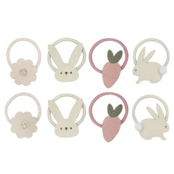 Bunny And Flower Mini Ponies Hair Bands by Mimi & Lula