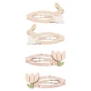 Bunny & Flower Clic Clac Hair Clips by Mimi & Lula