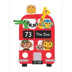 Bus Greetings Card by Dicky Bird