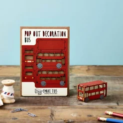 Bus Pop Out Decoration And Greetings Card by The Pop Out Card Company