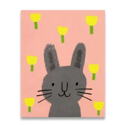 Buttercup Bunny Mini Greetings Card by Lisa Jones Studio