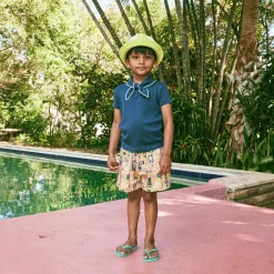 Cabana Short in Flamingo Collection by Misha & Puff - Last Ones In Stock - 4-8 Years