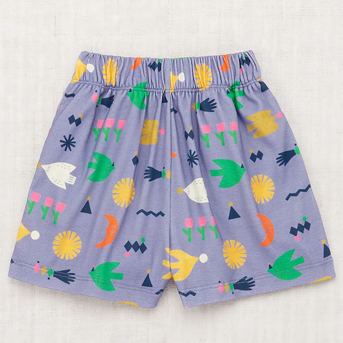 Cabana Short in Pewter Daleyden Fête by Misha & Puff - Last Ones In Stock - 4-6 Years