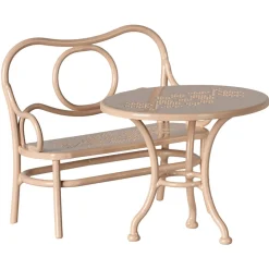 Café Set (Big) in Pale Pink (Mouse Size) by Maileg