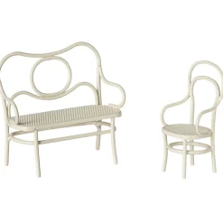 Café Set (Small) in Off White (Mouse Size) by Maileg