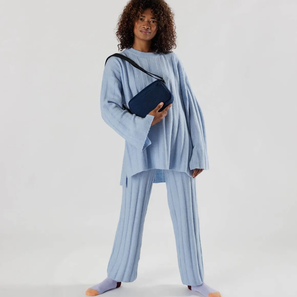 Camera Crossbody Bag in Navy by Baggu
