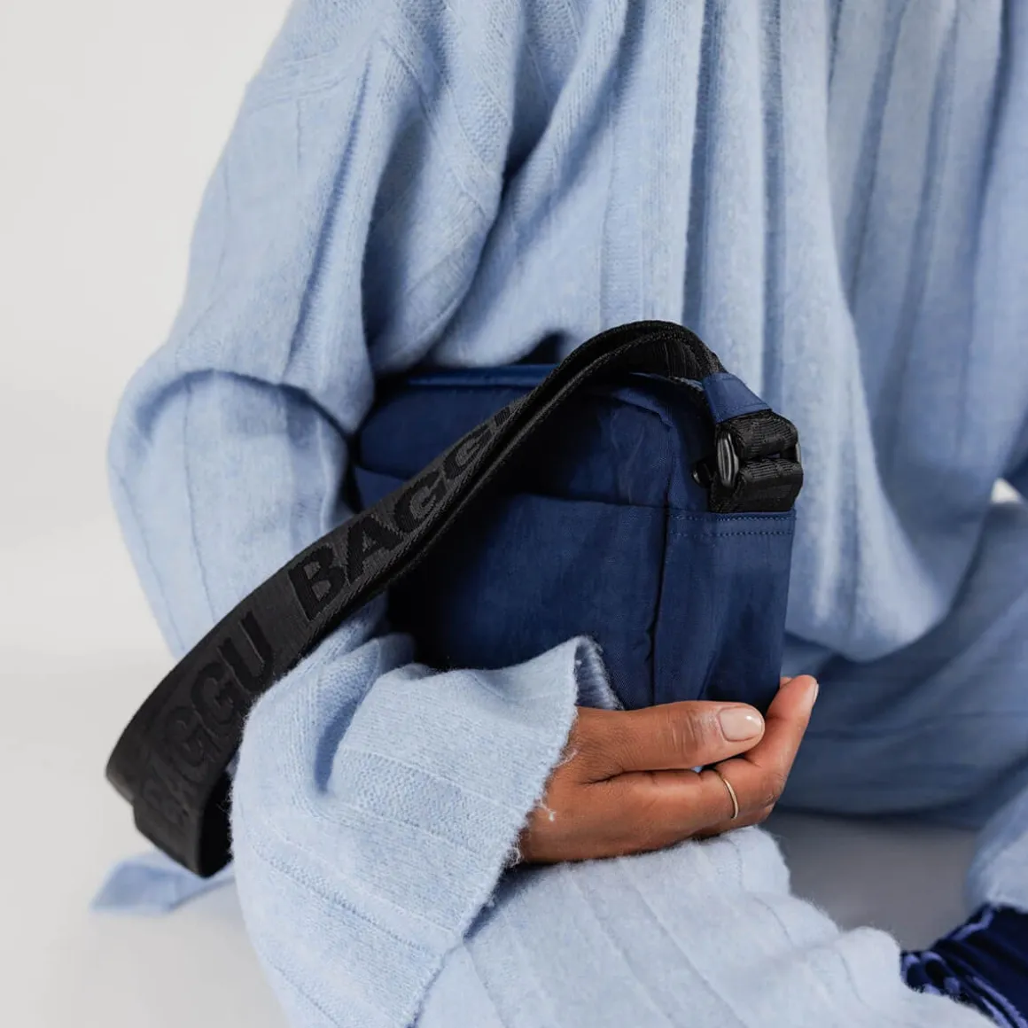 Camera Crossbody Bag in Navy by Baggu