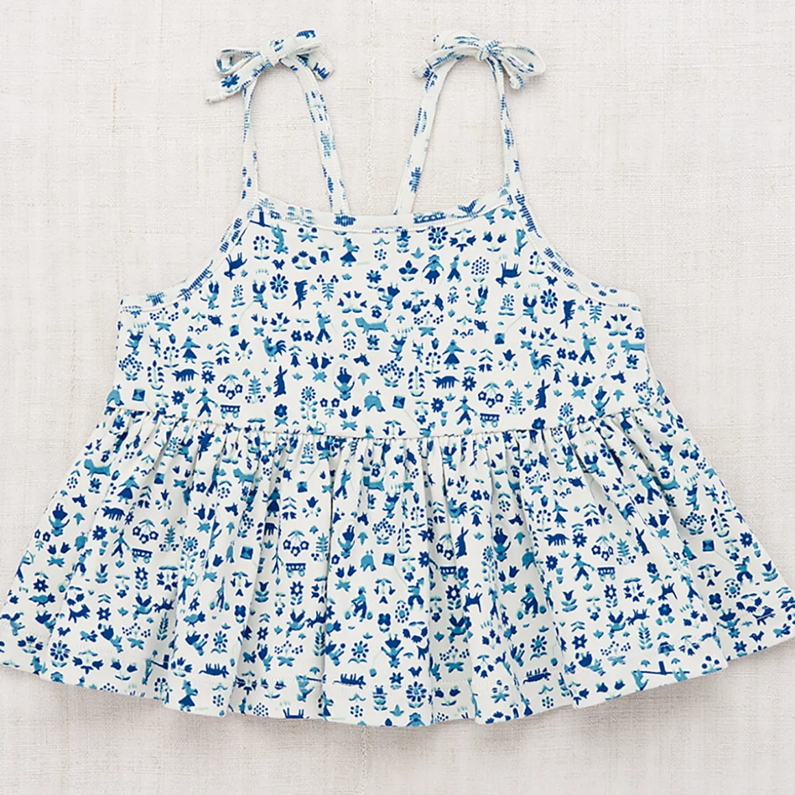 Camilla Tank in Marzipan Country Walk by Misha & Puff - Last Ones In Stock - 4-6 Years