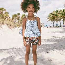 Camilla Tank in Marzipan Country Walk by Misha & Puff - Last Ones In Stock - 4-6 Years