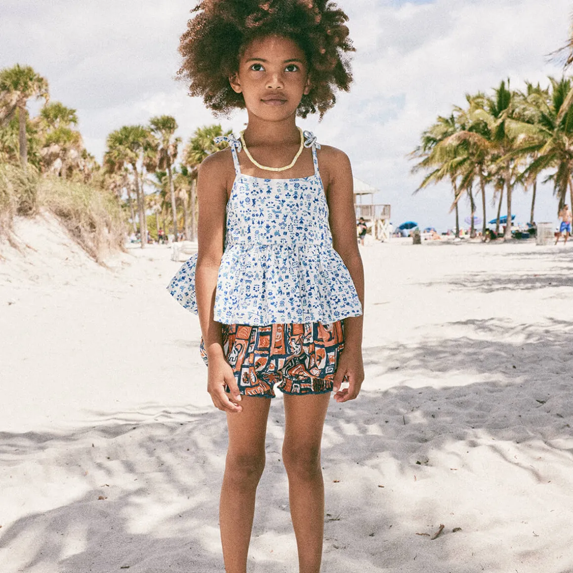 Camilla Tank in Marzipan Country Walk by Misha & Puff - Last Ones In Stock - 4-6 Years