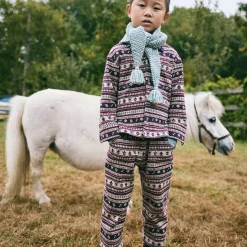 Camp Pant in Fig Dacha Stripe by Misha & Puff