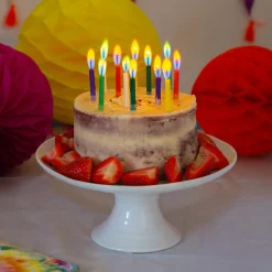 Candles with Coloured Flames in Rainbow by Talking Tables
