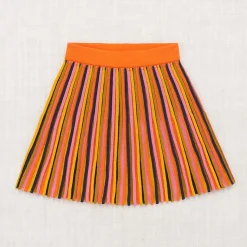 Candy Stripe Accordion Skirt in Poppy by Misha & Puff - Last Ones In Stock - 5-6 Years