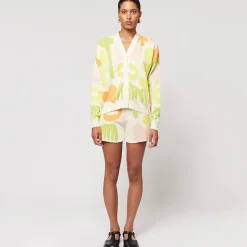 Carnival Print Jacquard Knitted Shorts by Bobo Choses Womenswear - Last One In Stock - Large