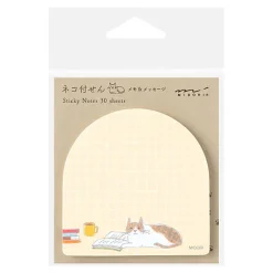Cat & Book Sticky Notes by Midori