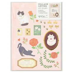 Cat Collage Letter Set by Midori