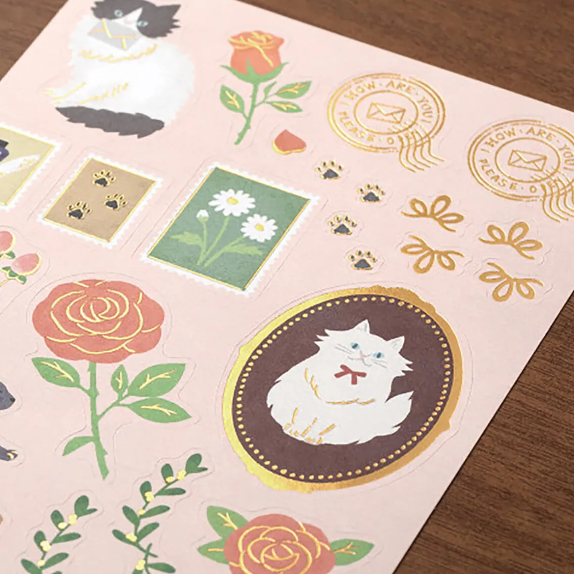 Cat Collage Letter Set by Midori