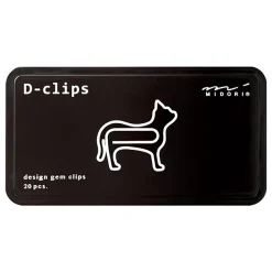 Cat D-Clip Paperclips by Midori