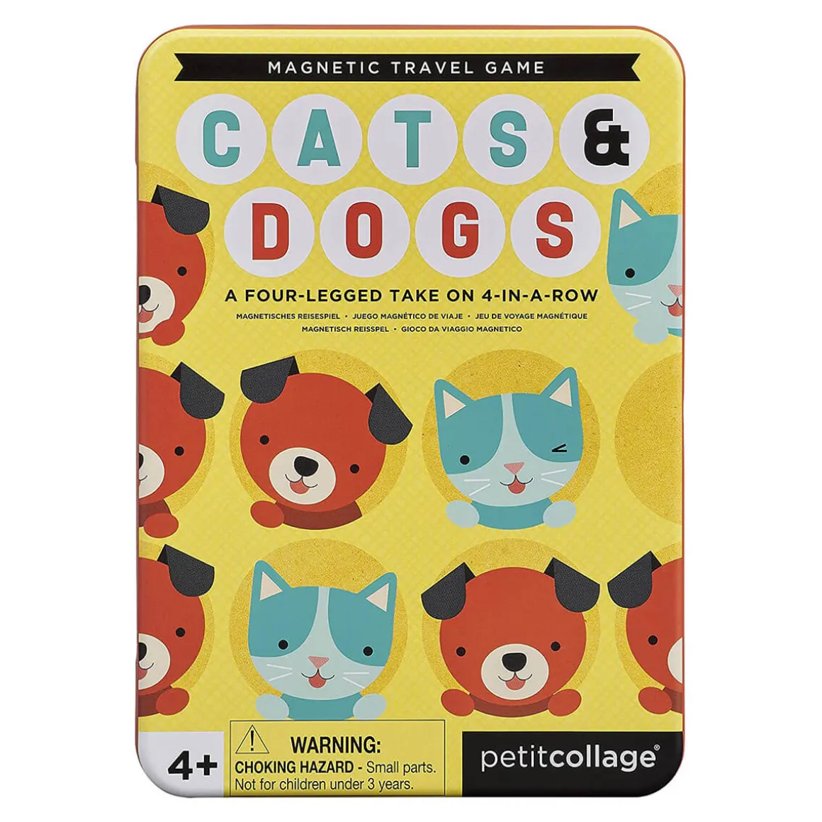 Cats & Dogs Four-In-A-Row Magnetic Game by Petit Collage