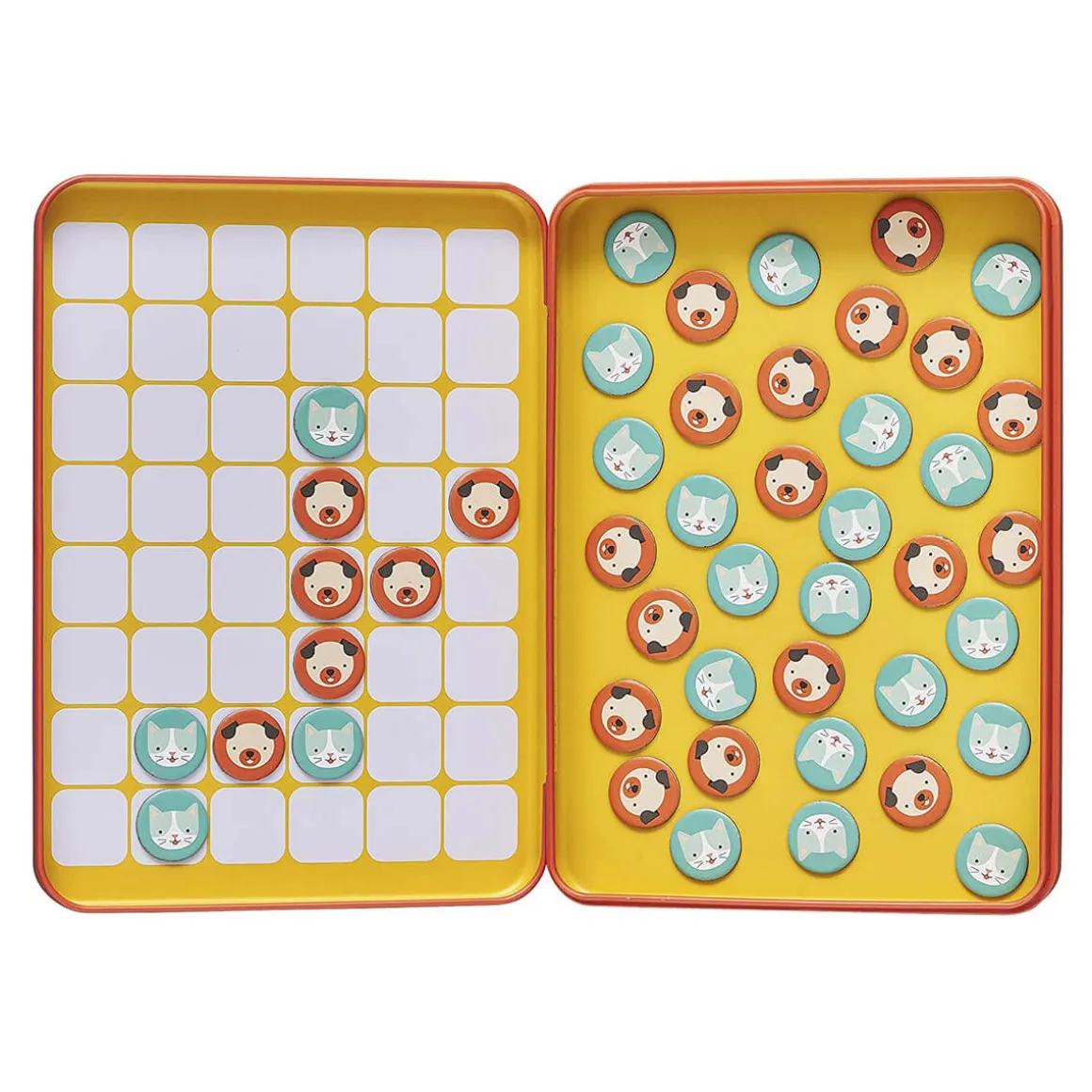 Cats & Dogs Four-In-A-Row Magnetic Game by Petit Collage