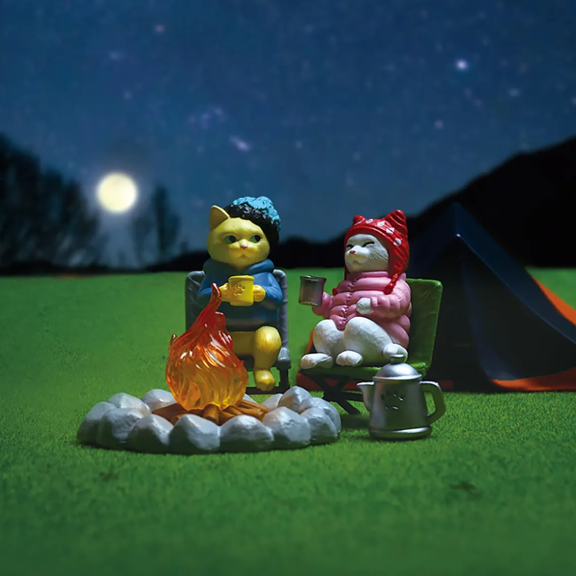 Cat's Holiday Campfire Edition Blind Box by Yell Japan