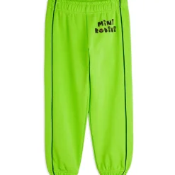 Cats Sweatpants in Green by Mini Rodini