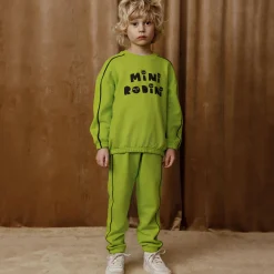 Cats Sweatshirt in Green by Mini Rodini