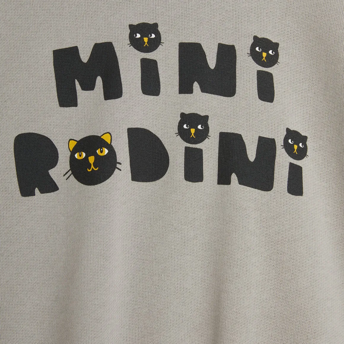 Cats Sweatshirt in Grey by Mini Rodini
