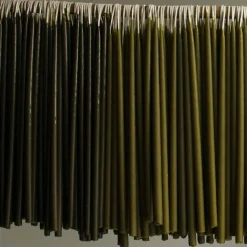 8 Celebration Extra Long Birthday Candles in Seaweed by Wax Atelier