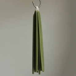 8 Celebration Extra Long Birthday Candles in Green Tea Mix by Wax Atelier