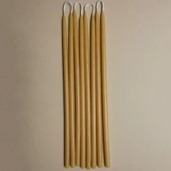 8 Celebration Extra Long Birthday Candles in Natural by Wax Atelier
