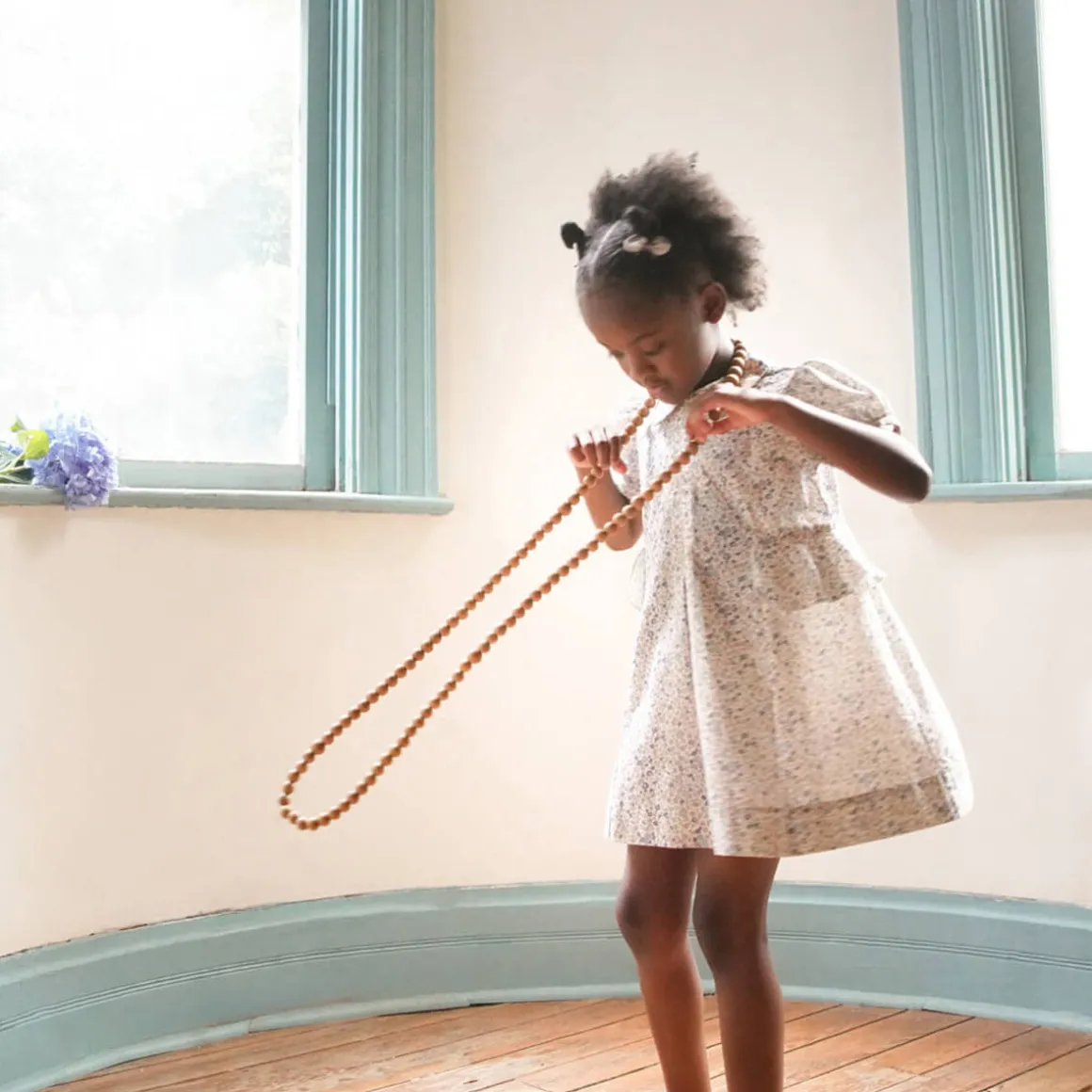 Celia Dress in Menagerie Print / Blueberry by Soor Ploom