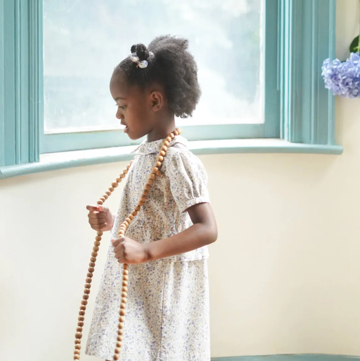 Celia Dress in Menagerie Print / Blueberry by Soor Ploom