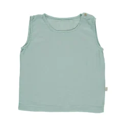 Ceylan Baby Tank Top in Blue Surf by Poudre Organic- Last Ones In stock - 3-12 Months