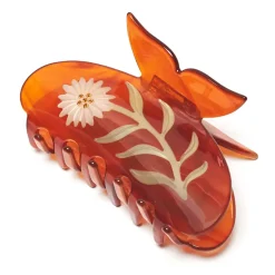 Chamomile Flower Butterfly Hair Claw by Winona Irene