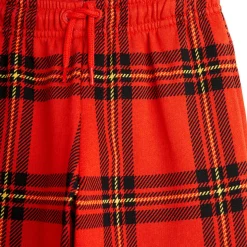 Check AOP Sweatpants in Red by Mini Rodini