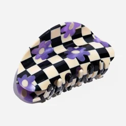 Checker Hair Claw in Bloom by Chunks
