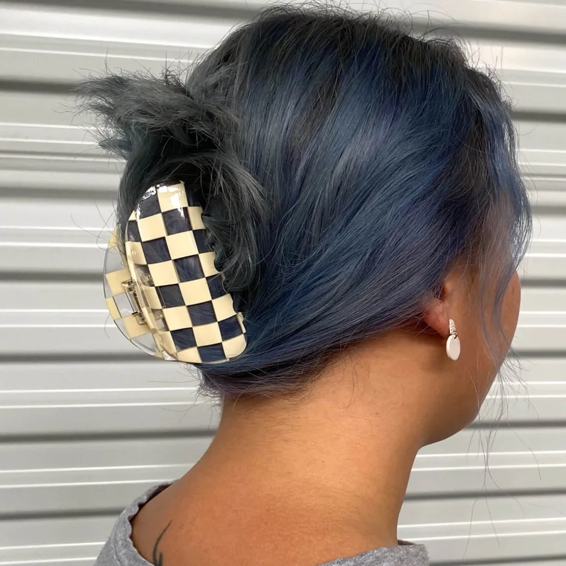 Checker Hair Claw in Clear by Chunks
