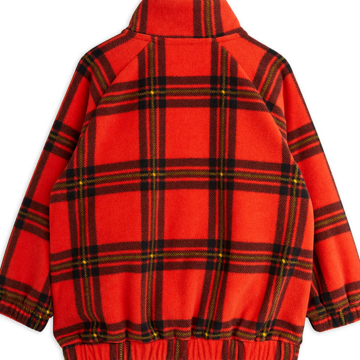 Check Fleece Jacket in Red by Mini Rodini