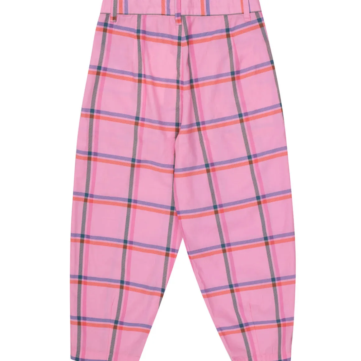 Check Pleated Pant in Pink by Tinycottons - Last Ones In Stock - 10-12 Years
