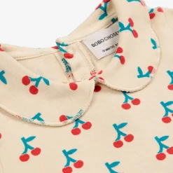 Cherry AOP Collar Baby T Shirt by Bobo Choses