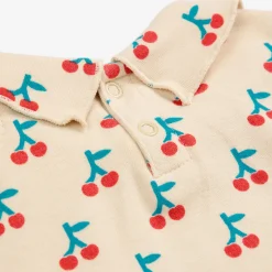 Cherry AOP Collar Baby T Shirt by Bobo Choses