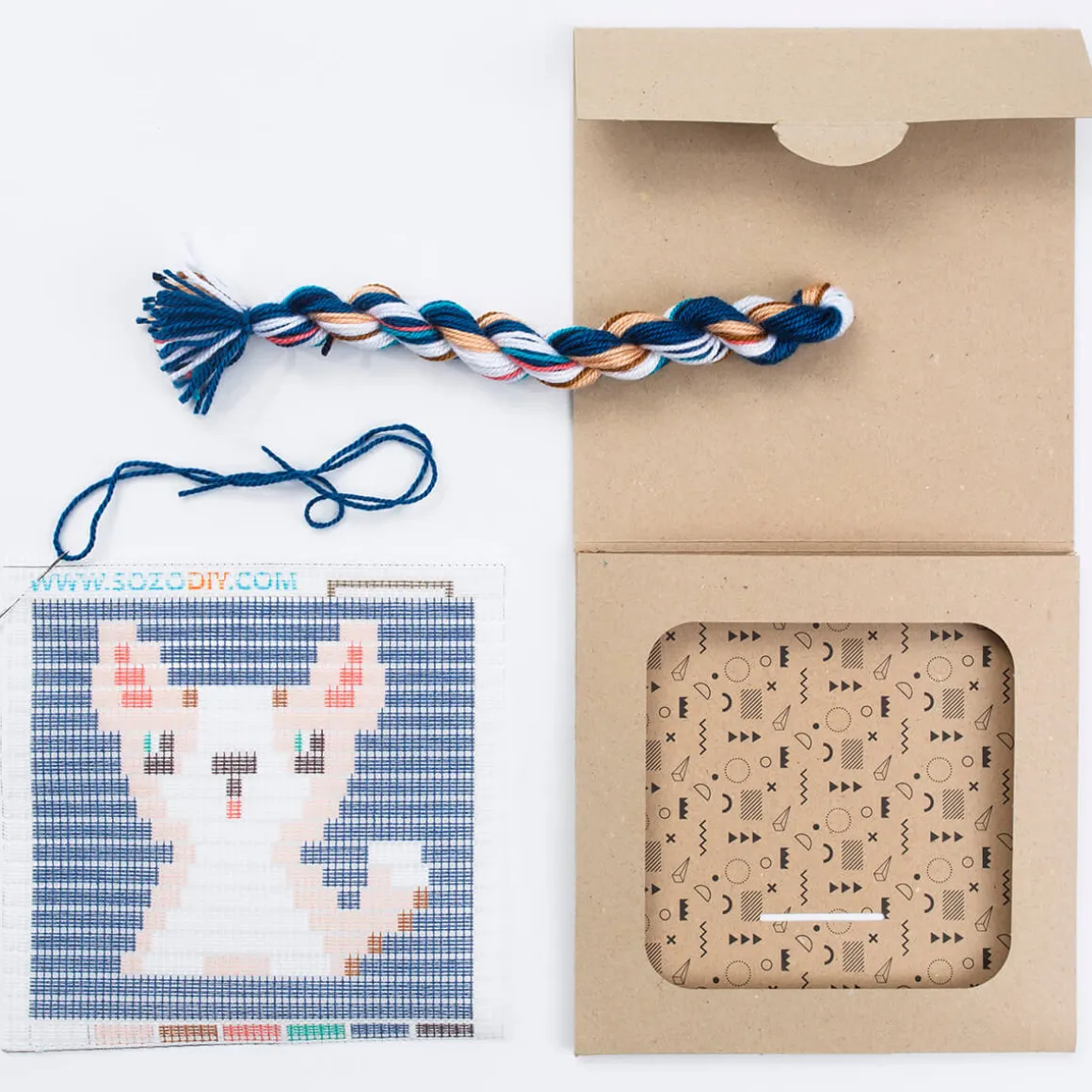 Chihuahua Picture Frame Needlepoint Kit by Sozo